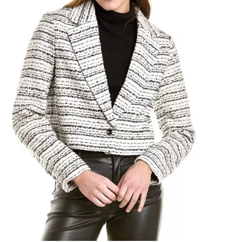 Bagetelle NWT tweed cropped blazer 1 button size xl